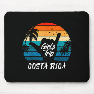 Costa Rica Mädchen-Trip passende Costa  Mousepad