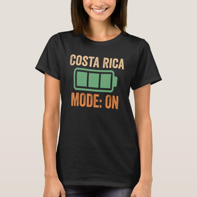 Costa Rica Modus für Akkudesign T-Shirt (Vorderseite)