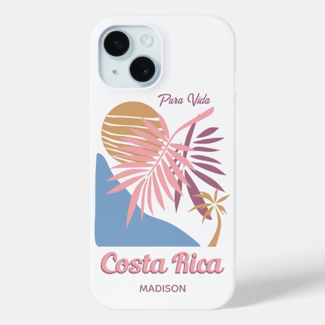 Costa Rica Motto Pura Vida Case-Mate iPhone Hülle (Rückseite)