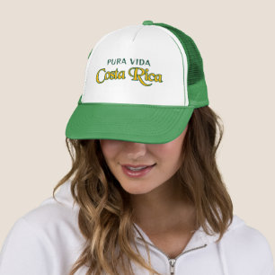 Costa Rica Motto Pura Vida (oder Ihr Text) Truckerkappe
