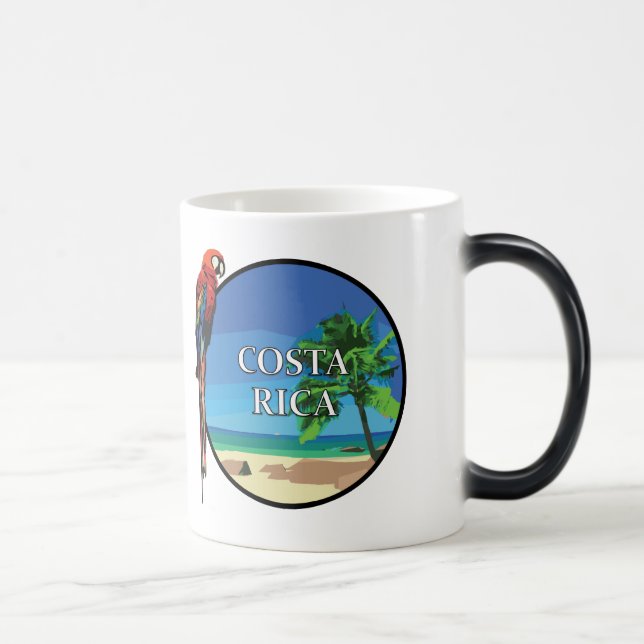 Costa Rica - Mug de Morphing noir/blanc 11 oz (Droite)