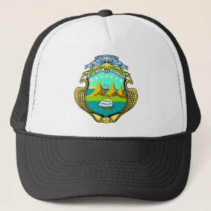 Costa Rica offizielles Wappen Wappenkunde-Symbol Truckerkappe