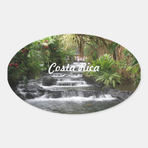 Costa Rica Ovaler Aufkleber