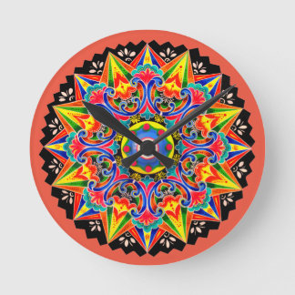 Costa Rica Ox Panier Roue Carreta Horloge Cadeau