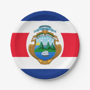 Costa Rica Pappteller