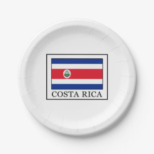 Costa Rica Pappteller
