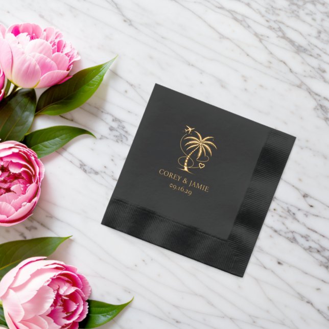 Costa Rica Passport Servietten Mit Folie (Insitu (Hochzeit))