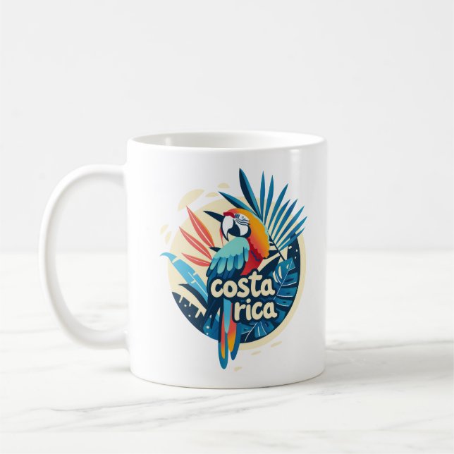 Costa Rica Perrot Café Mug (Gauche)
