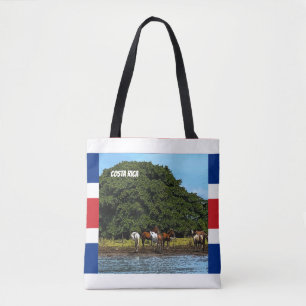 Costa Rica - Pferde am Wasser Tasche