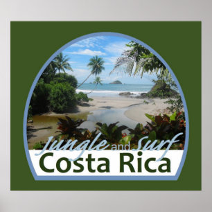 Costa Rica-PLAKAT Druck Poster
