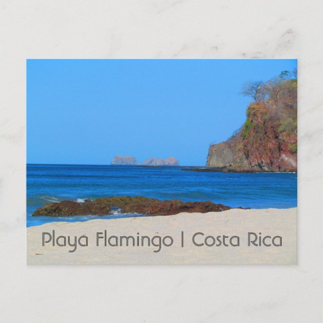 Costa Rica Playa Flamant rose Carte postale (Devant)