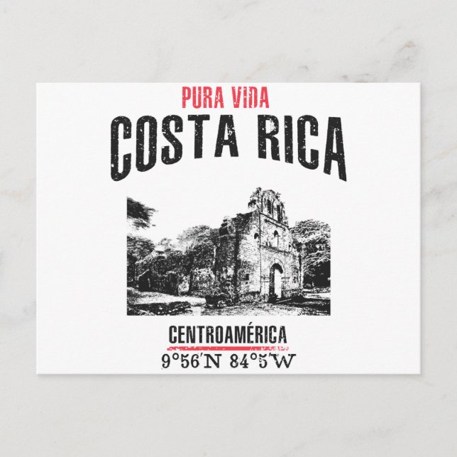 Costa Rica Postkarte (Vorderseite)