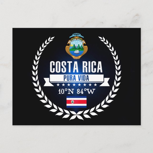 Costa Rica Postkarte (Vorderseite)