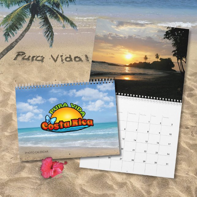 Costa Rica Pura Vida Calendrier Photo (Créateur téléchargé)