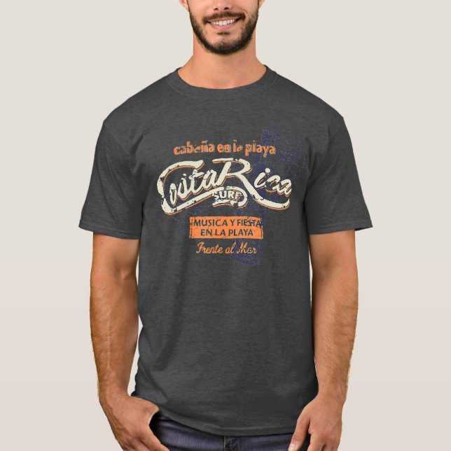 Costa Rica Pura Vida Lifestyle Costa Rica Geschenk T-Shirt (Vorderseite)