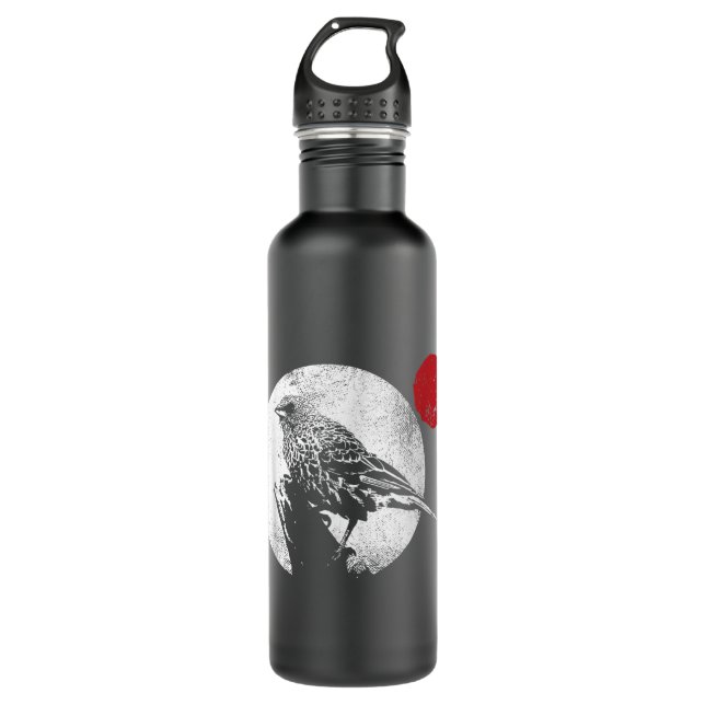 Costa Rica Pura Vida Sloth Edelstahlflasche (Vorderseite)