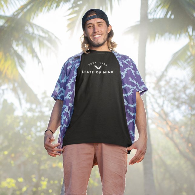 Costa Rica Pura Vida Staat von Mind Souvenir T-Shirt (Costa Rica Pura Vida State of Mind Souvenir T-Shirt)