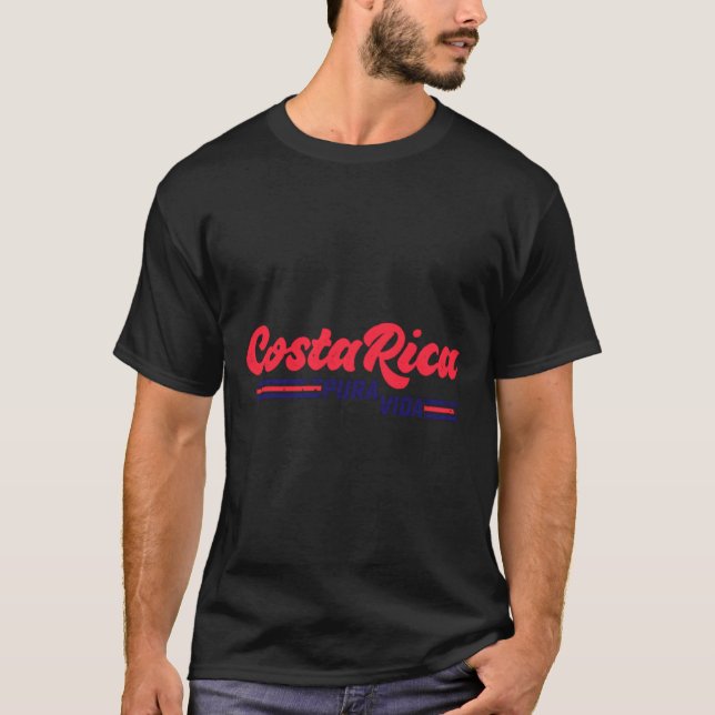 Costa Rica Pura Vida T - Shirt (Vorderseite)