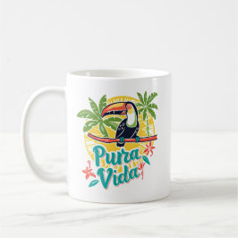 Costa Rica Pura Vida Toucan Café Mug
