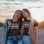 Costa Rica Pura Vida Vibes Women's Souvenir T-Shirt<br><div class="desc">Costa Rica Souvenir T - Shirt in einem typopgraphischen "Pura vida vibes" Design.</div>