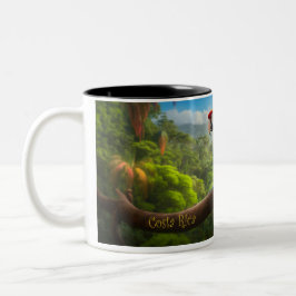 Costa Rica Rainforest - Mug de café de perroquet s