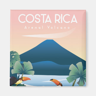 Costa rica Reisemagnet Naturvulkan Magnet