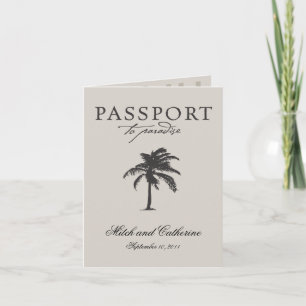 Costa Rica Reisepass Hochzeits-Einladung Einladung