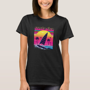 Costa Rica Retro 80er Style Souvenir Beach T-Shirt