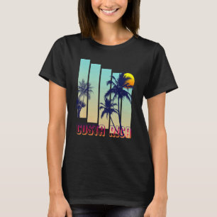 Costa Rica Retro Vintage Palme Tree T-Shirt