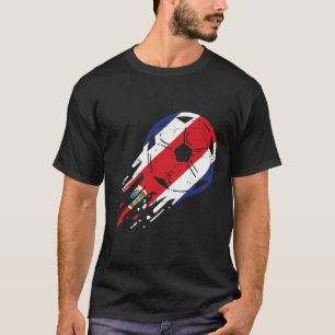 Costa Rica Rica Flagge Fußball Fan Männer Frauen T-Shirt
