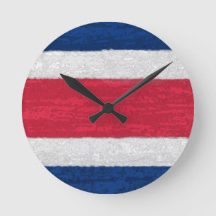 Costa Rica Runde Wanduhr