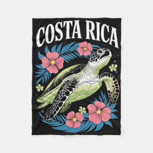 Costa Rica Schildkröte Meer Urlaub Tropisch Pura V Fleecedecke