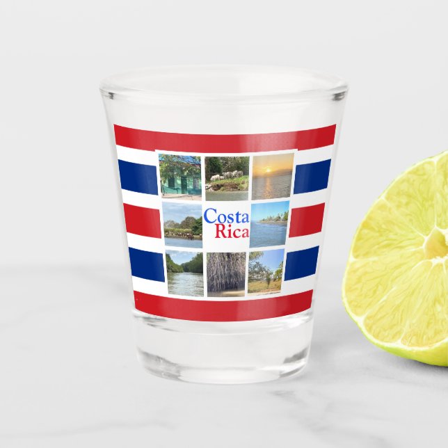 Costa Rica Schnapsglas (Vorderseite)