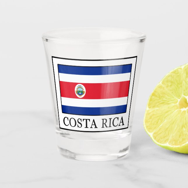 Costa Rica Schnapsglas (Vorderseite)