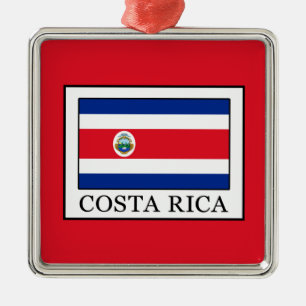 Costa Rica Silbernes Ornament