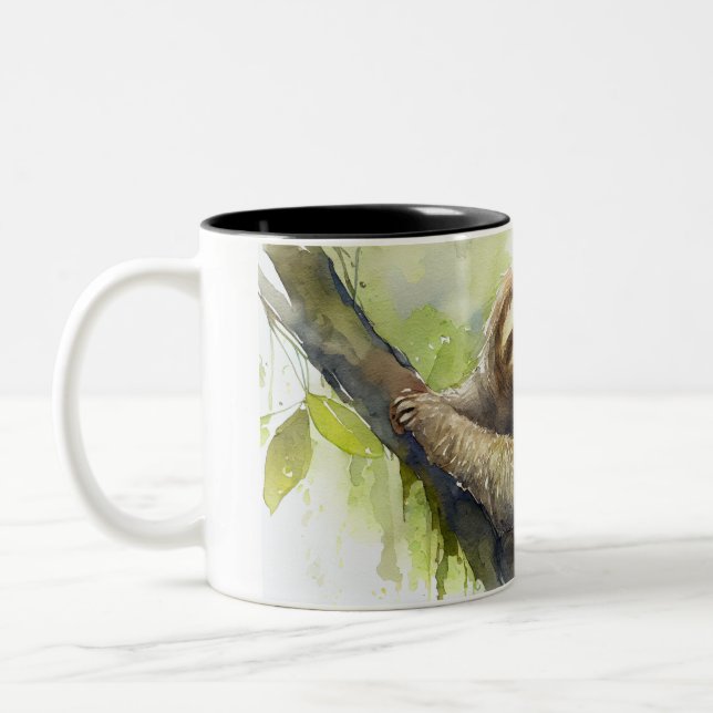 Costa Rica Sloth Coffee Tasse (Links)