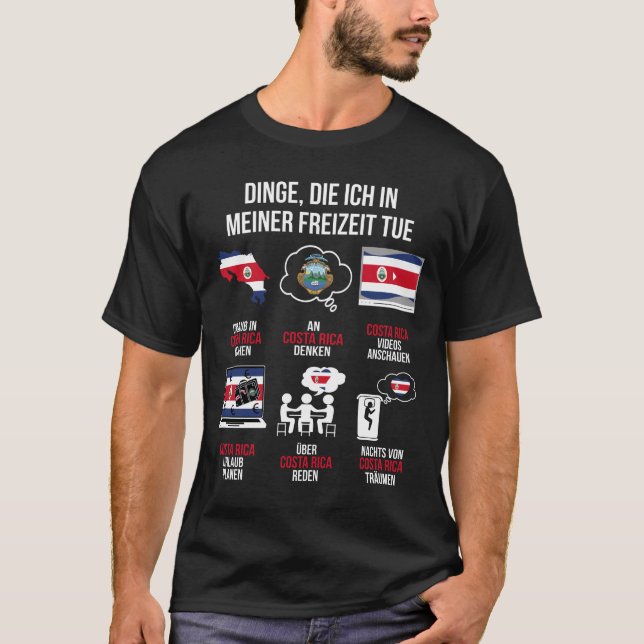 Costa Rica Spruch | Lustiger Spruch Costa Rica T-Shirt (Vorderseite)