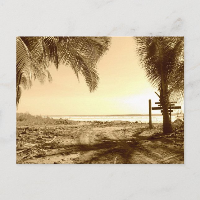 Costa Rica Strand Postkarte (Vorderseite)
