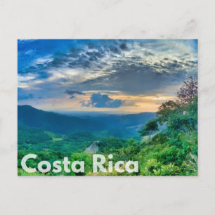 Costa Rica Sunset Postcard Postkarte