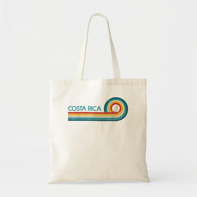 Costa Rica Surf Vintag Beach Surfer Surfgeschenk Tragetasche (Vorne)