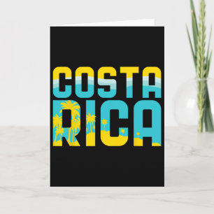 Costa Rica T-Shirt Urlaub Souvenir Reise Geschenk  Karte