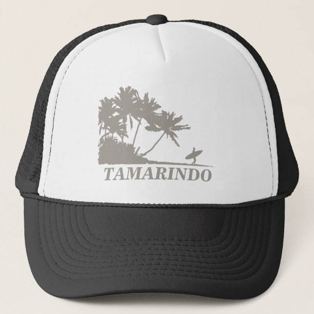 Costa Rica Tamarindo Surfing Souvenir Truckerkappe (Vorderseite)