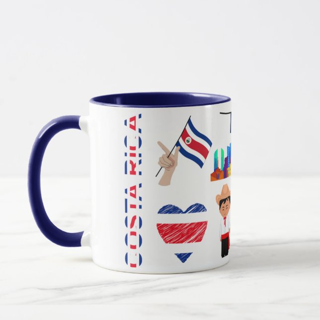Costa Rica Travel Mug – Pura Vida Adventure (Gauche)