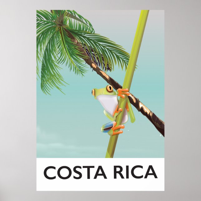 Costa Rica Tree Frog Vacation Poster (Vorne)