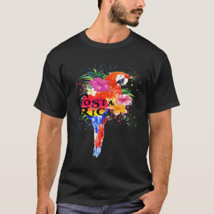 Costa Rica tropischer Papagei farbenfroh T-Shirt