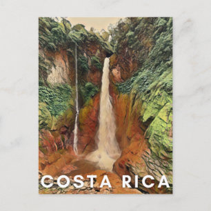Costa Rica Tropischer Wasserfall Postkarte
