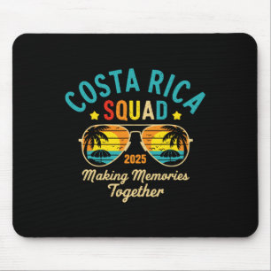 Costa Rica Urlaubsteam 2025 passende Familienferie Mousepad