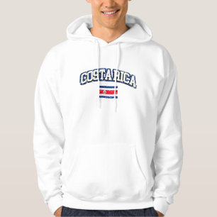 Costa Rica Vintage Flagge Hoodie