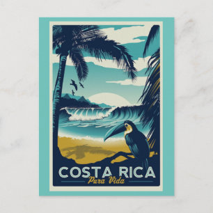 Costa Rica Vintage Reisepostkarte Postkarte