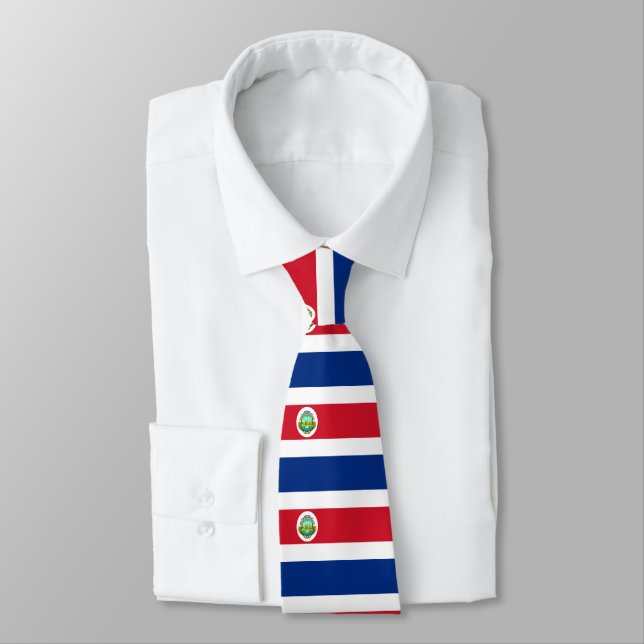 Costa rica Wappen Krawatte (Gebunden)